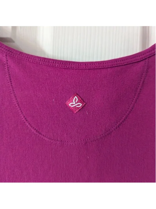 prAna Amelie Dress V-Neck Midi Magenta M Athleisure Performance Wear - Picture 4 of 11
